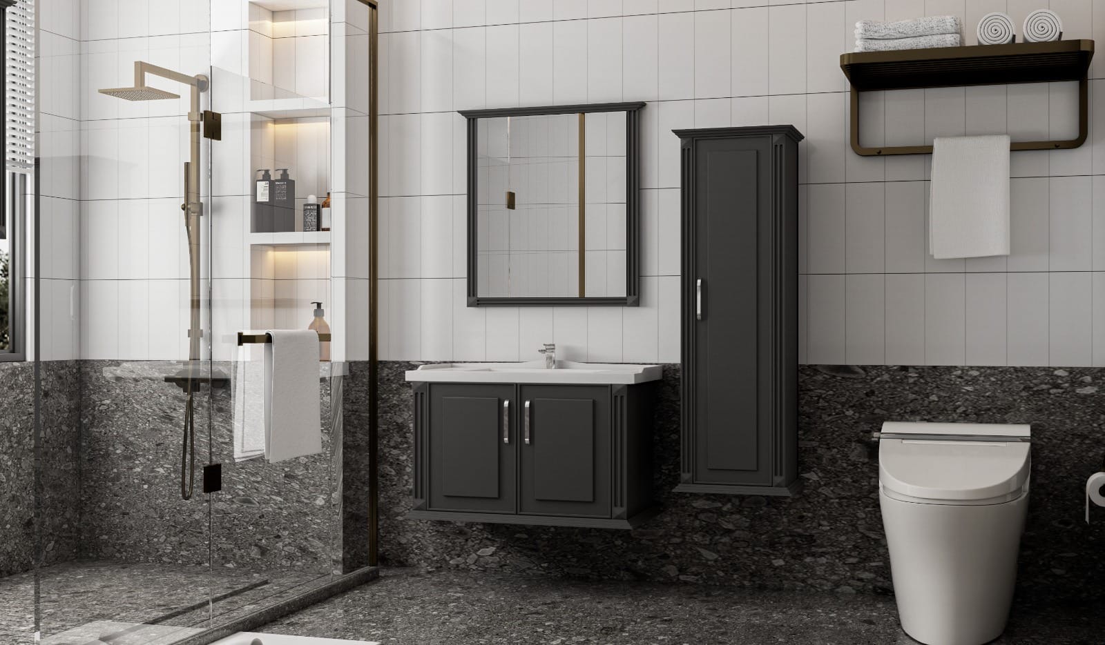 banyo dolabı